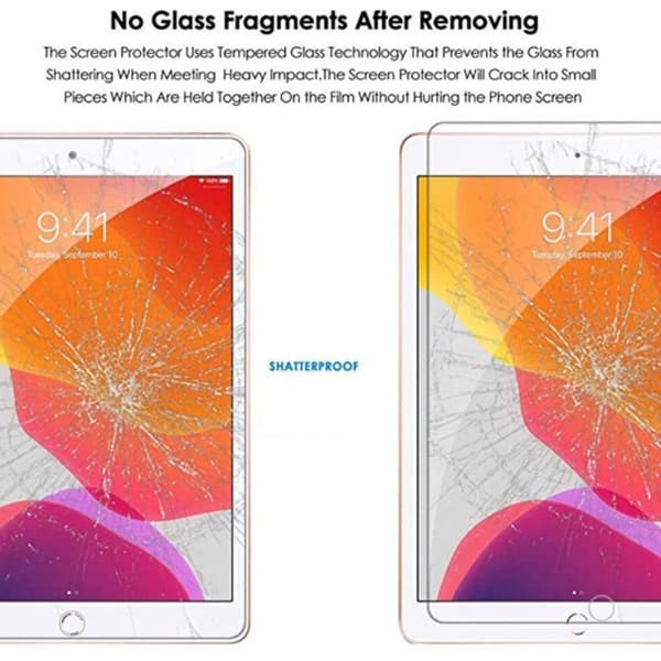 iPad 9.7 gen6 2018 skärmskydd härdat glas 0,3 mm 9H
