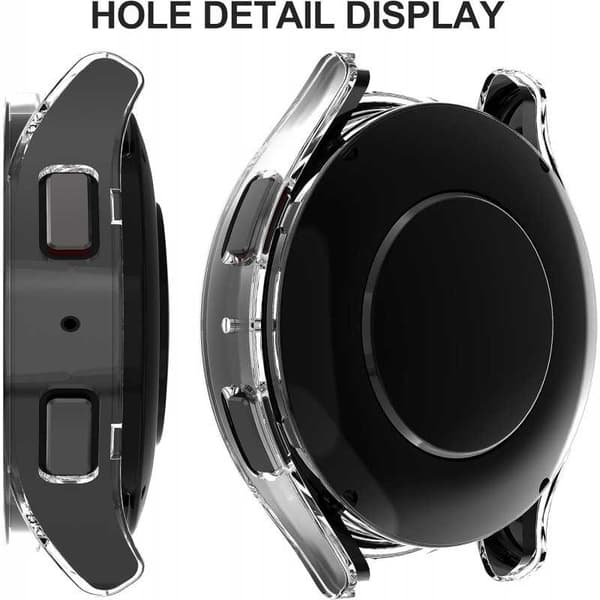 2i1 stødabsorberende skal 9H hærdet glas Galaxy Watch 6 40mm - Transparent