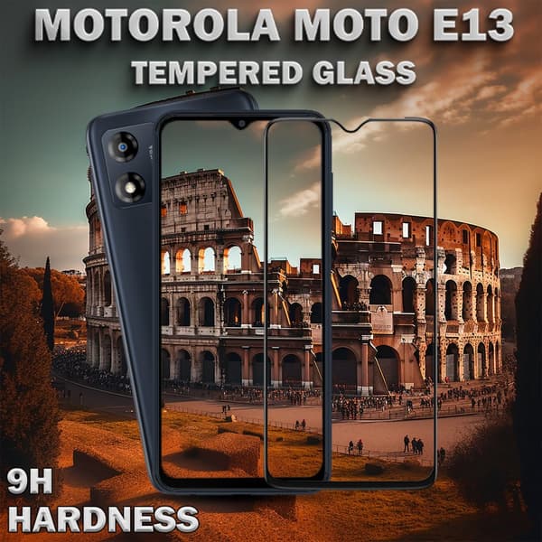 1-Pack MOTOROLA MOTO E13 Skärmskydd - Härdat Glas 9H - Super kvalitet 3D