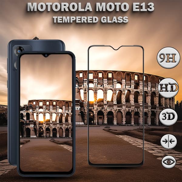 1-Pack MOTOROLA MOTO E13 Skärmskydd - Härdat Glas 9H - Super kvalitet 3D