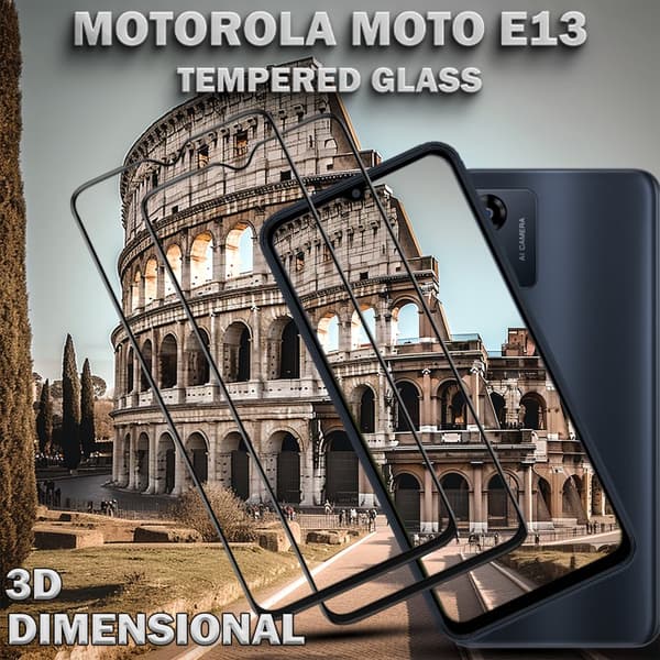 2-Pack MOTOROLA MOTO E13 Skärmskydd - Härdat Glas 9H - Super kvalitet 3D