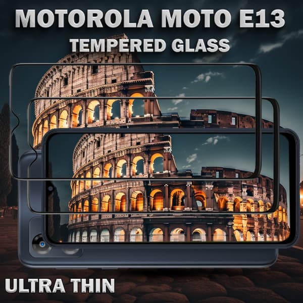 2-Pack MOTOROLA MOTO E13 Skärmskydd - Härdat Glas 9H - Super kvalitet 3D