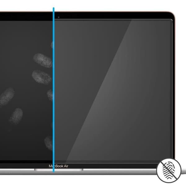 MacBook Air 13,3'' Ultratunt 9H skärmskydd i härdat glas - transparent vit