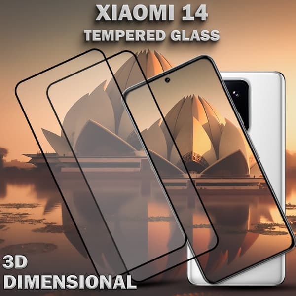 2-Pack XIAOMI 14 Skärmskydd - Härdat Glas 9H - Super kvalitet 3D