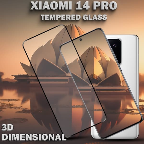 1-Pack XIAOMI 14 PRO Skärmskydd - Härdat Glas 9H - Super kvalitet 3D