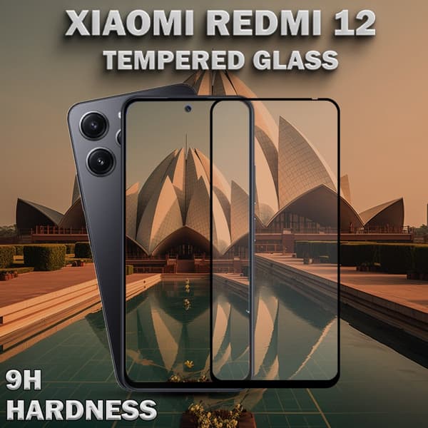 1-Pack XIAOMI REDMI 12 Skärmskydd - Härdat Glas 9H - Super kvalitet 3D