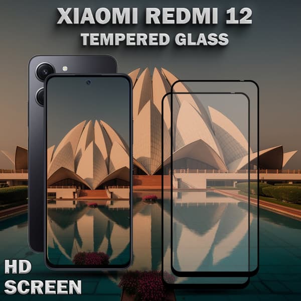 2-Pack XIAOMI REDMI 12 Skärmskydd - Härdat Glas 9H - Super kvalitet 3D