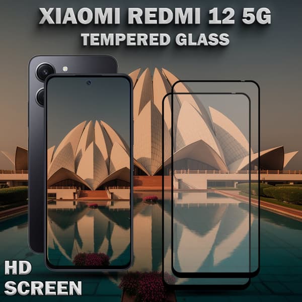 2-Pack XIAOMI REDMI 12 5G Skärmskydd - Härdat Glas 9H - Super kvalitet 3D