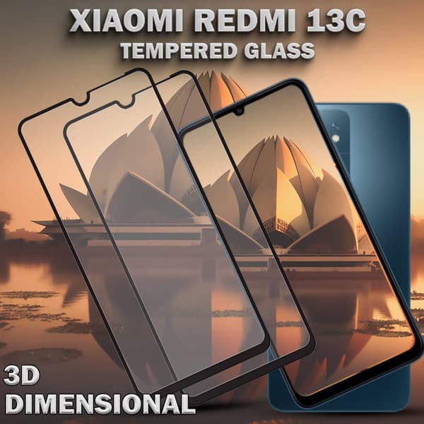 2-Pack XIAOMI REDMI 13C Skärmskydd - Härdat Glas 9H - Super kvalitet 3D