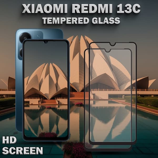 2-Pack XIAOMI REDMI 13C Skärmskydd - Härdat Glas 9H - Super kvalitet 3D