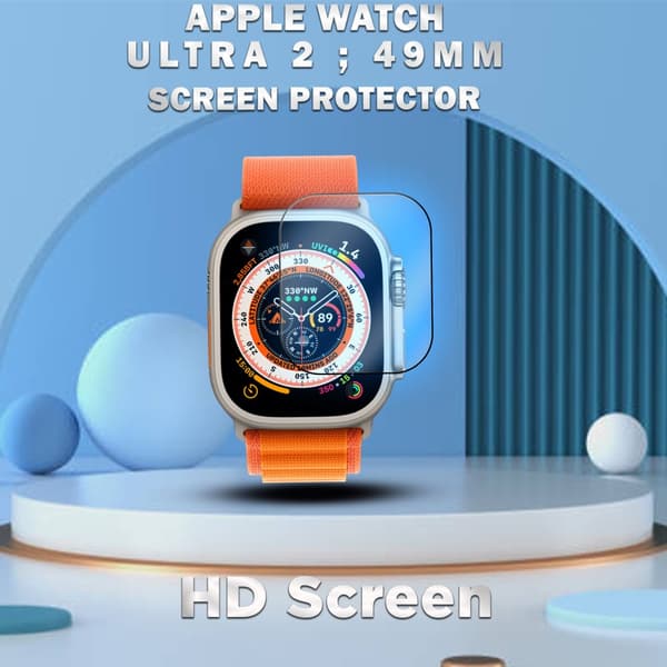 1-Pack APPLE WATCH ULTRA 2 49MM Skärmskydd - Härdat Glas 9H - Super kvalitet 3D
