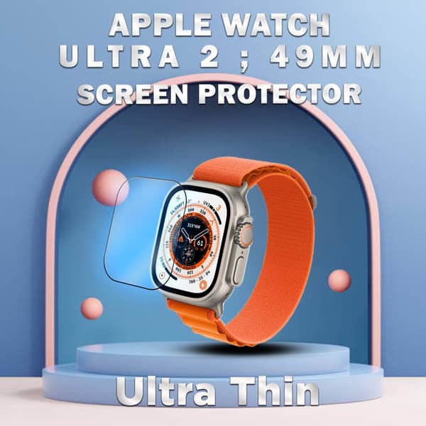 1-Pack APPLE WATCH ULTRA 2 49MM Skärmskydd - Härdat Glas 9H - Super kvalitet 3D