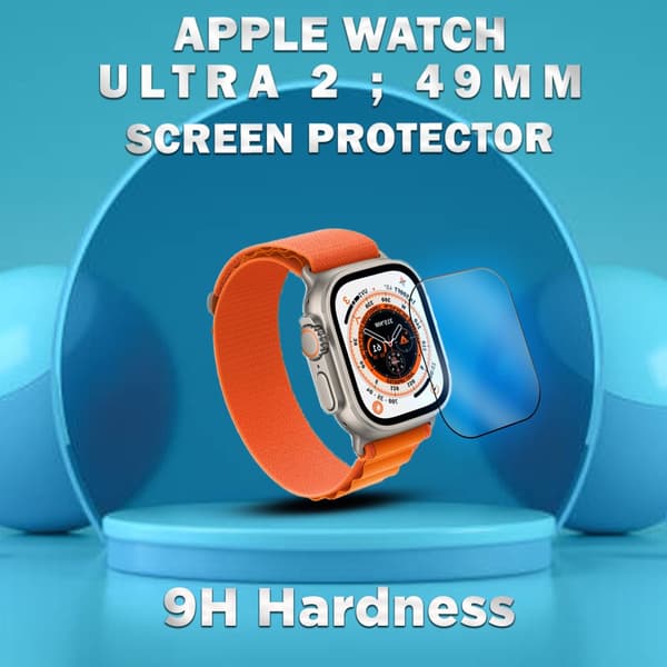 1-Pack APPLE WATCH ULTRA 2 49MM Skärmskydd - Härdat Glas 9H - Super kvalitet 3D
