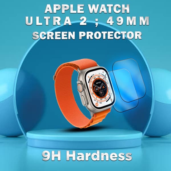2-Pack APPLE WATCH ULTRA 2 49MM Skärmskydd - Härdat Glas 9H - Super kvalitet 3D
