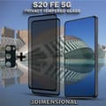 Miniatyrbild 6 av 6: 2-Pack Privacy SAMSUNG S20 FE 5G Skärmskydd & 1-Pack linsskydd - Härdat Glas 9H - Super kvalitet 3D