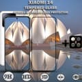 Miniatyrbild 1 av 5: 1-Pack XIAOMI 14 Skärmskydd & 1-Pack linsskydd - Härdat Glas 9H - Super kvalitet 3D