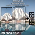 Miniatyrbild 2 av 5: 2-Pack XIAOMI 14 Skärmskydd & 2-Pack linsskydd - Härdat Glas 9H - Super kvalitet 3D