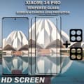 Miniatyrbild 2 av 5: 2-Pack XIAOMI 14 PRO Skärmskydd & 2-Pack linsskydd - Härdat Glas 9H - Super kvalitet 3D