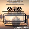 Miniatyrbild 5 av 5: 2-Pack XIAOMI REDMI 12 5G Skärmskydd & 2-Pack linsskydd - Härdat Glas 9H - Super kvalitet 3D
