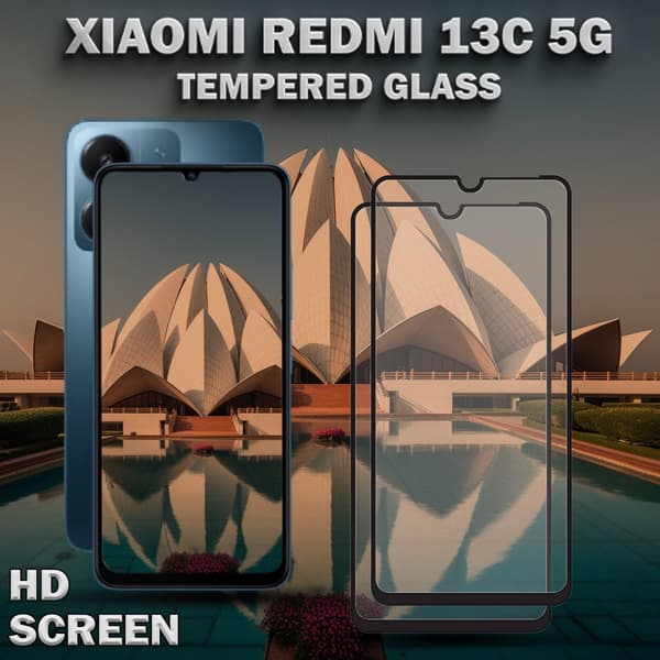 2-Pack XIAOMI REDMI 13C 5G Skärmskydd - Härdat Glas 9H - Super kvalitet 3D