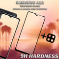 Miniatyrbild 3 av 5: 1-Pack Samsung A12 Skärmskydd & 1-Pack linsskydd - Härdat Glas 9H - Super kvalitet 3D
