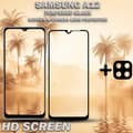 Miniatyrbild 2 av 5: 1-Pack Samsung A12 Skärmskydd & 1-Pack linsskydd - Härdat Glas 9H - Super kvalitet 3D