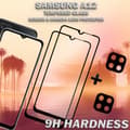 Miniatyrbild 3 av 5: 2-Pack Samsung A12 Skärmskydd & 2-Pack linsskydd - Härdat Glas 9H - Super kvalitet 3D