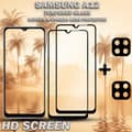 Miniatyrbild 2 av 5: 2-Pack Samsung A12 Skärmskydd & 2-Pack linsskydd - Härdat Glas 9H - Super kvalitet 3D
