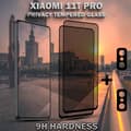 Miniatyrbild 3 av 6: 2-Pack Privacy XIAOMI 11T PRO Skärmskydd & 2-Pack linsskydd - Härdat Glas 9H - Super kvalitet 3D