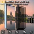 Miniatyrbild 1 av 6: 2-Pack Privacy XIAOMI 11T PRO 5G Skärmskydd & 1-Pack linsskydd - Härdat Glas 9H - Super kvalitet 3D