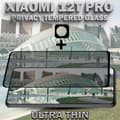 Miniatyrbild 4 av 6: 1-Pack Privacy XIAOMI 12T PRO Skärmskydd & 1-Pack linsskydd - Härdat Glas 9H - Super kvalitet 3D