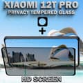 Miniatyrbild 5 av 6: 1-Pack Privacy XIAOMI 12T PRO Skärmskydd & 1-Pack linsskydd - Härdat Glas 9H - Super kvalitet 3D