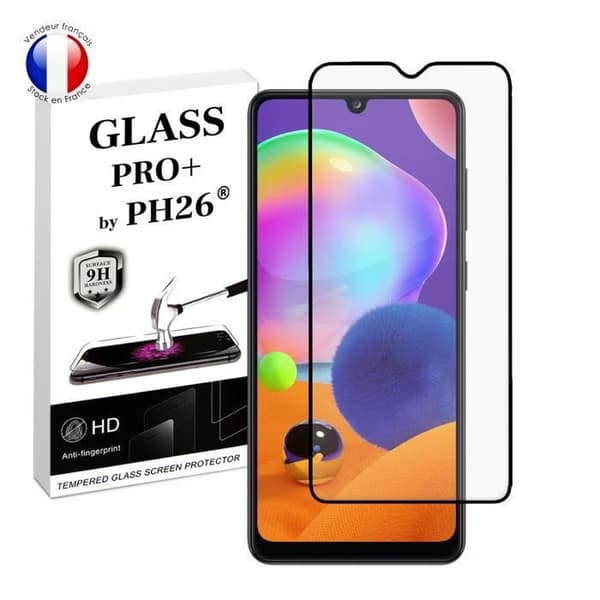 FULL skyddsfilm för Samsung Galaxy A31 i ultrabeständigt härdat glas (maximal hårdhet)