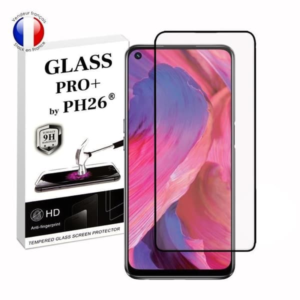 FULL skyddsfilm för Oppo A74 5G i ultrabeständigt härdat glas (maximal hårdhet)