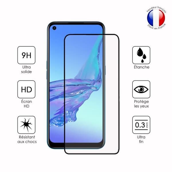 Pack 3 HELA skyddsfilmer för Oppo A53 i ultrabeständigt härdat glas (maximal hårdhet)