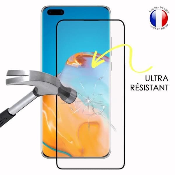 Paket med 2 HELA skyddsfilmer för Huawei P40 Pro i ultrabeständigt härdat glas (maximal hårdhet)