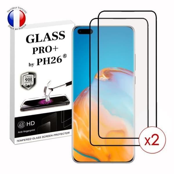 Paket med 2 HELA skyddsfilmer för Huawei P40 Pro i ultrabeständigt härdat glas (maximal hårdhet)
