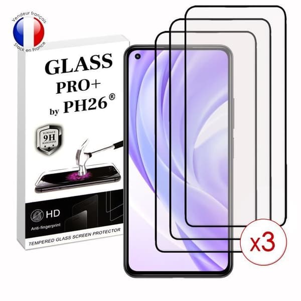 Pack 3 HELA skyddsfilmer för Xiaomi MI 11 Lite i ultrabeständigt härdat glas (maximal hårdhet)