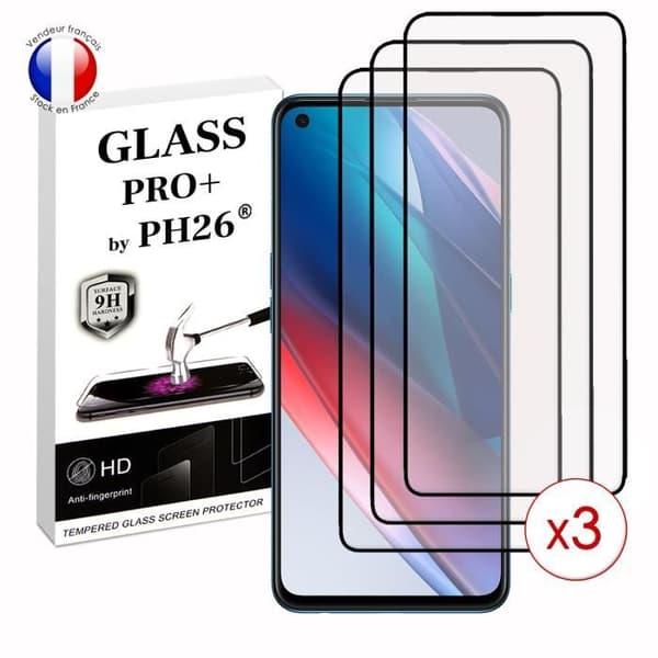 Pack 3 HELA skyddsfilmer för Oppo Find x3 Lite i ultrabeständigt härdat glas (maximal hårdhet)