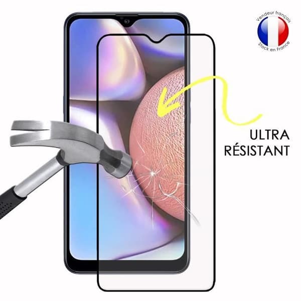 Pack 2 HELA skyddsfilmer för Samsung Galaxy A10s i ultrabeständigt härdat glas (maximal hårdhet)