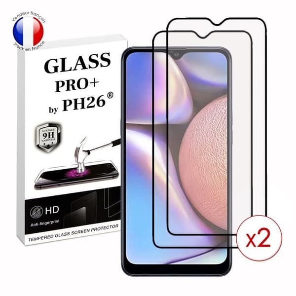 Pack 2 HELA skyddsfilmer för Samsung Galaxy A10s i ultrabeständigt härdat glas (maximal hårdhet)