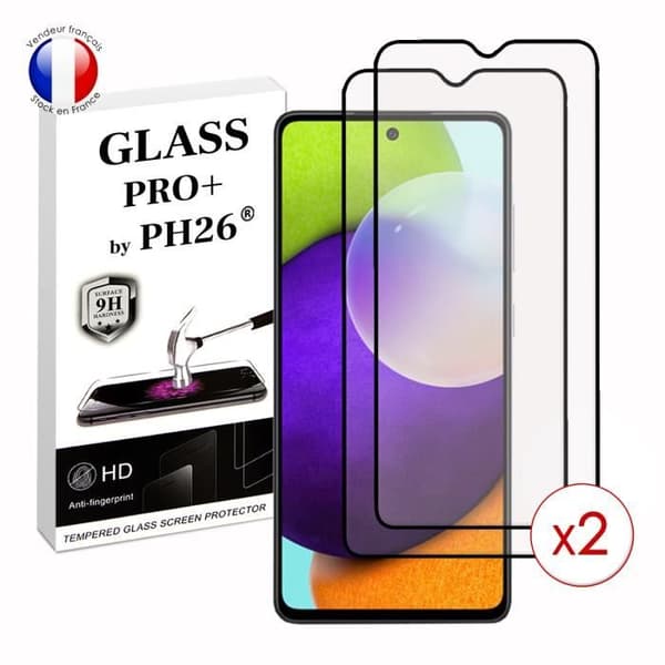 Paket med 2 HELA skyddsfilmer för Samsung Galaxy A52 i ultrabeständigt härdat glas (maximal hårdhet)