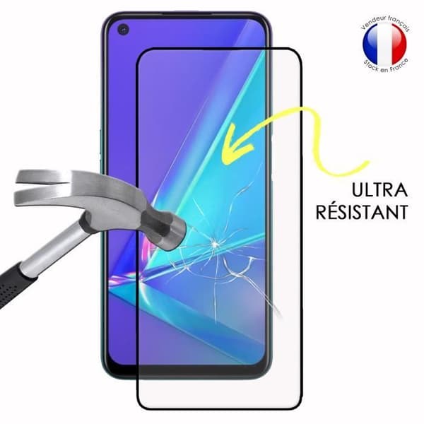 Paket med 3 HELA skyddsfilmer för Oppo A72 i ultrabeständigt härdat glas (maximal hårdhet)