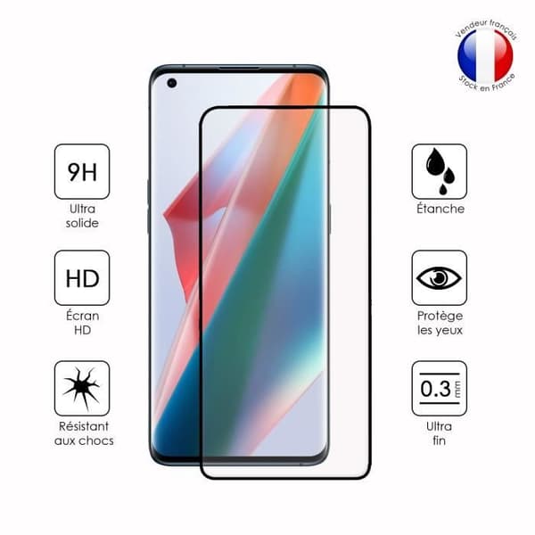 Paket med 2 HELA skyddsfilmer för Oppo Find x3 Pro i ultrabeständigt härdat glas (maximal hårdhet)