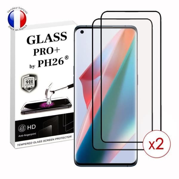 Paket med 2 HELA skyddsfilmer för Oppo Find x3 Pro i ultrabeständigt härdat glas (maximal hårdhet)
