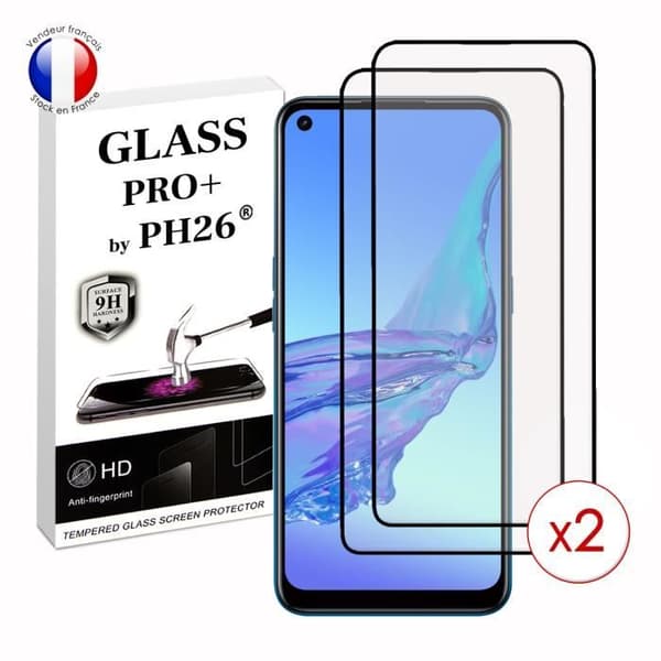 Pack 2 HELA skyddsfilmer för Oppo A53 i ultrabeständigt härdat glas (maximal hårdhet)