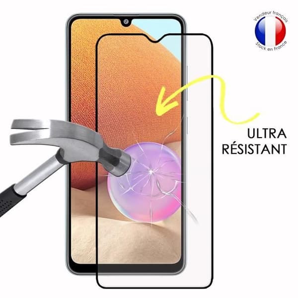 Paket med 3 HELA skyddsfilmer för Samsung Galaxy A32 i ultrabeständigt härdat glas (maximal hårdhet)