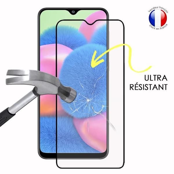 Paket med 2 HELA skyddsfilmer för Samsung Galaxy A30s i ultrabeständigt härdat glas (maximal hårdhet)