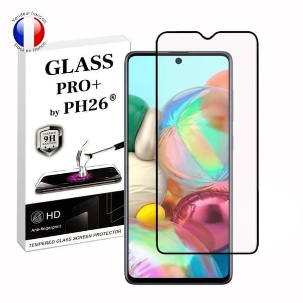 FULL skyddsfilm för Samsung Galaxy A71 i ultrabeständigt härdat glas (maximal hårdhet)
