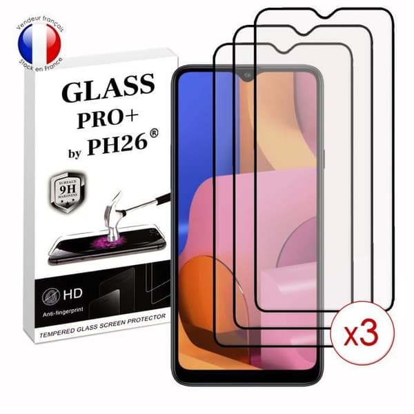 Pack 3 HELA skyddsfilmer för Samsung Galaxy A20s i ultrabeständigt härdat glas (maximal hårdhet)